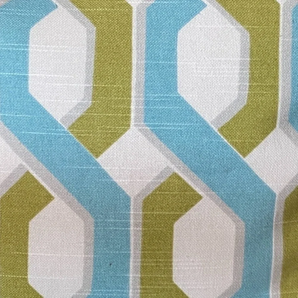 Blue and Green Accent Pillow Cover